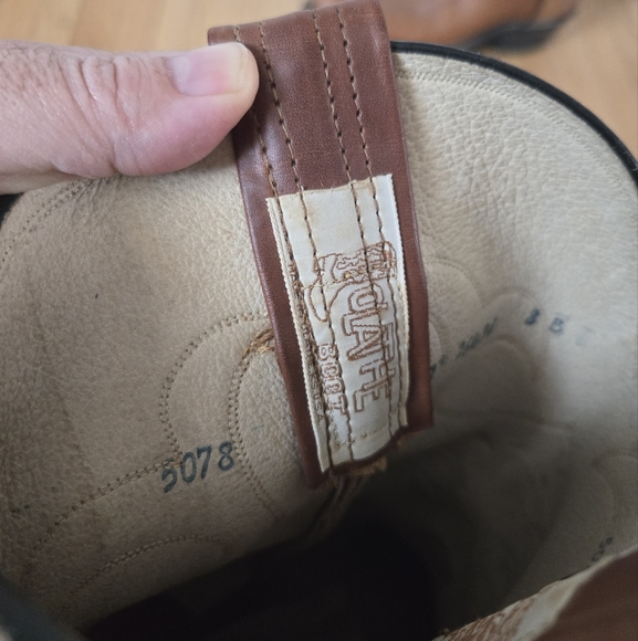 Olathe Boot Brown Leather Women's Cowboy Boots - Picture 2 of 5